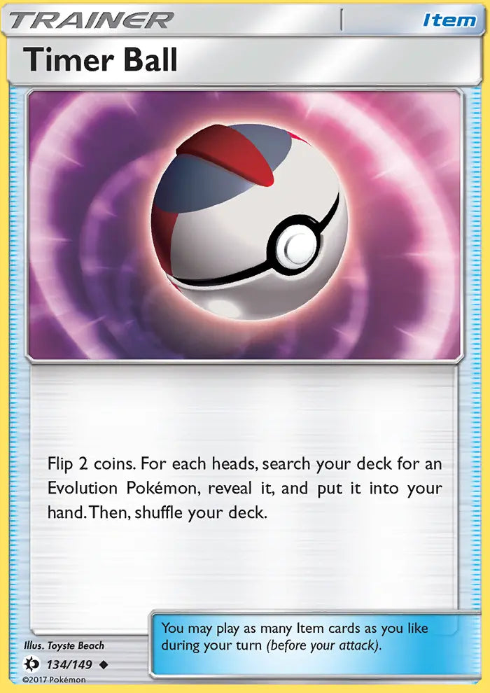 Timer Ball 134 Sun & Moon Pokesingles