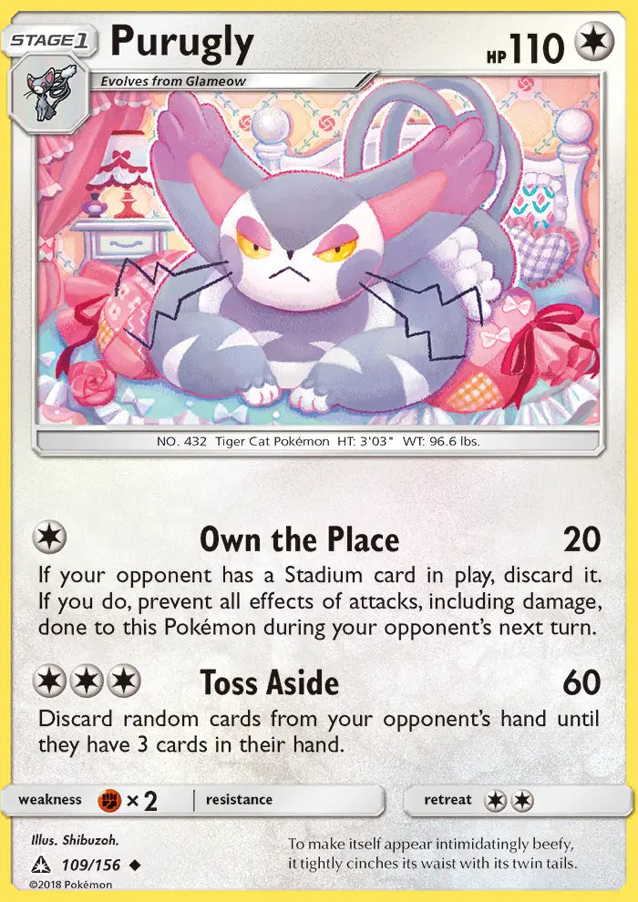 Purugly 109 Ultra Prism Pokesingles