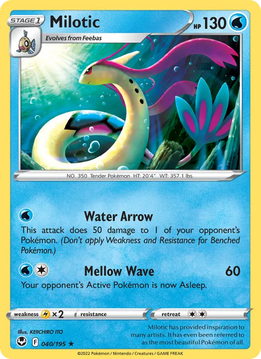 Milotic 40 Silver Tempest Pokesingles