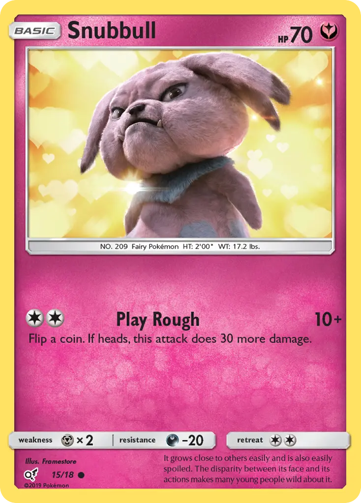 Snubbull 15 Detective Pikachu Pokesingles