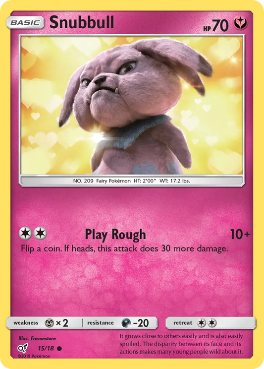 Snubbull 15 Detective Pikachu Pokesingles