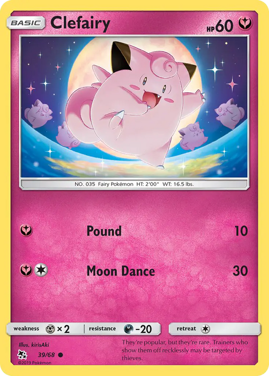 Clefairy 39 Hidden Fates Pokesingles