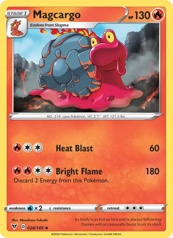 Magcargo 28 Vivid Voltage Pokesingles