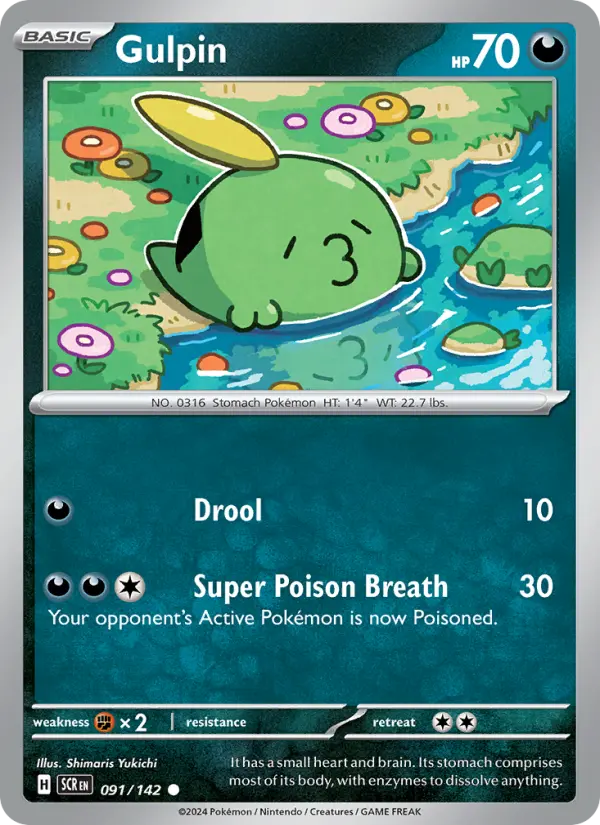 Gulpin 91 Stellar Crown Pokesingles