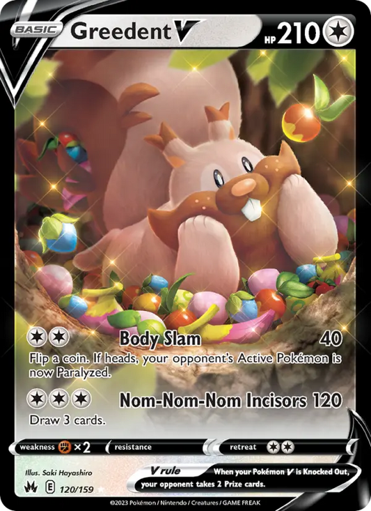 Greedent V 120 Crown Zenith Pokesingles