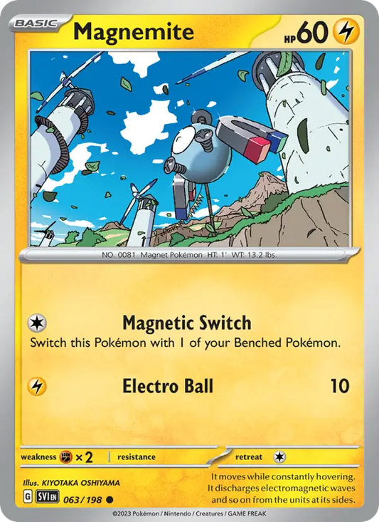 Magnemite 63 Scarlet & Violet Pokesingles