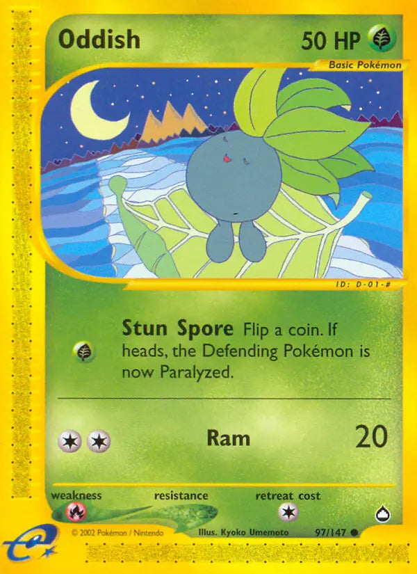 Oddish 97 Aquapolis Pokesingles