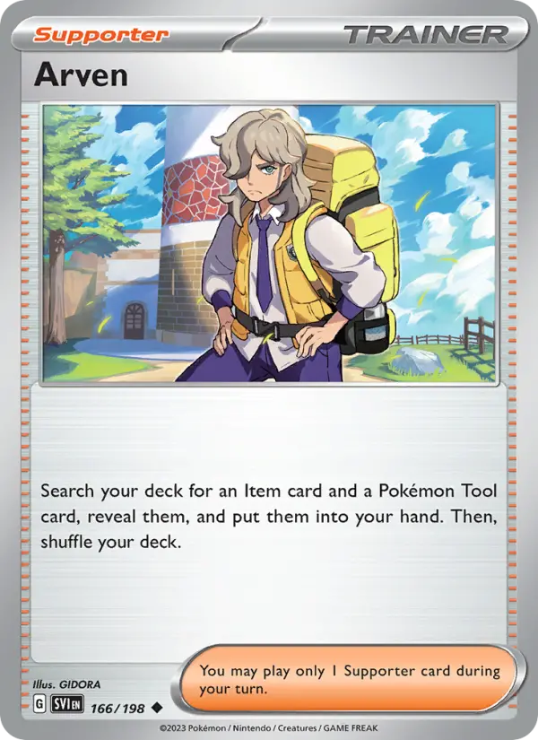 Arven 166 Scarlet & Violet Pokesingles