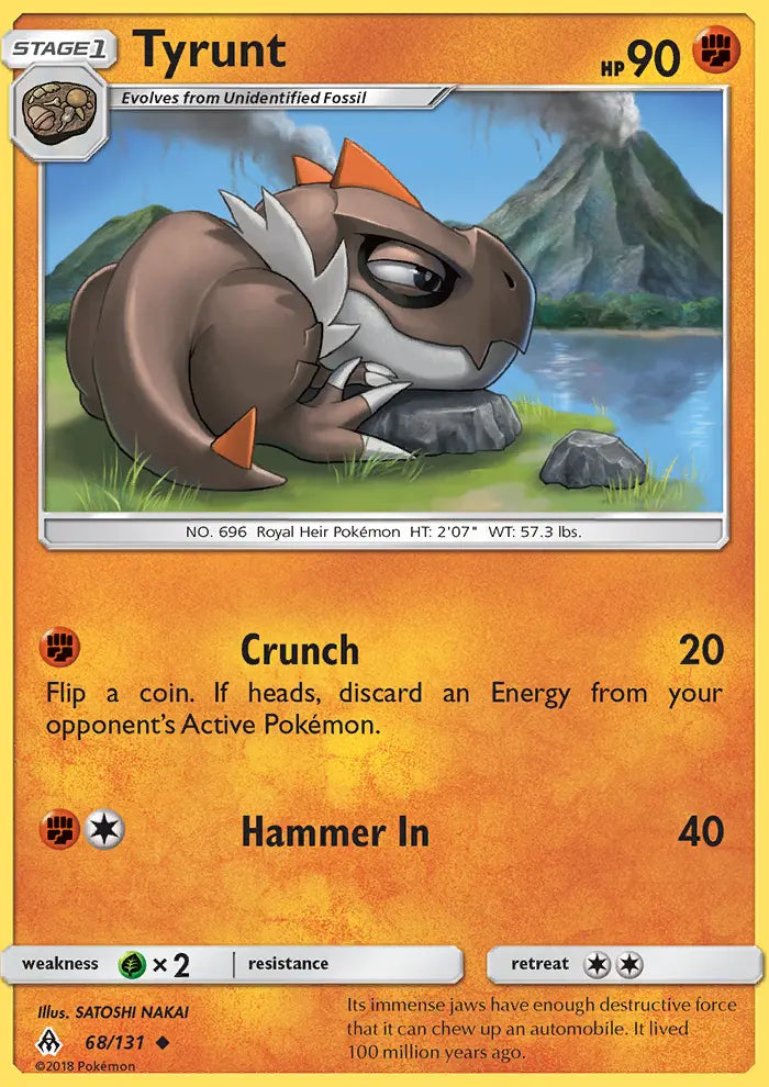 Tyrunt 68 Forbidden Light Pokesingles