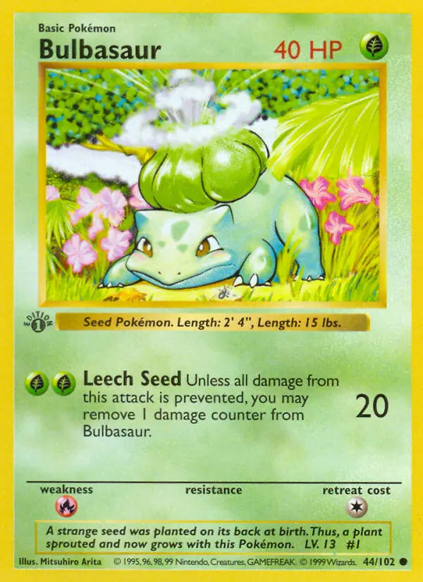 Bulbasaur 44 Base Set Pokesingles