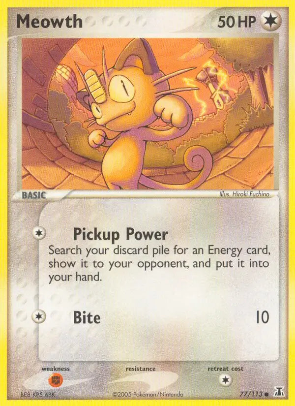 Meowth 77 Delta Species Pokesingles