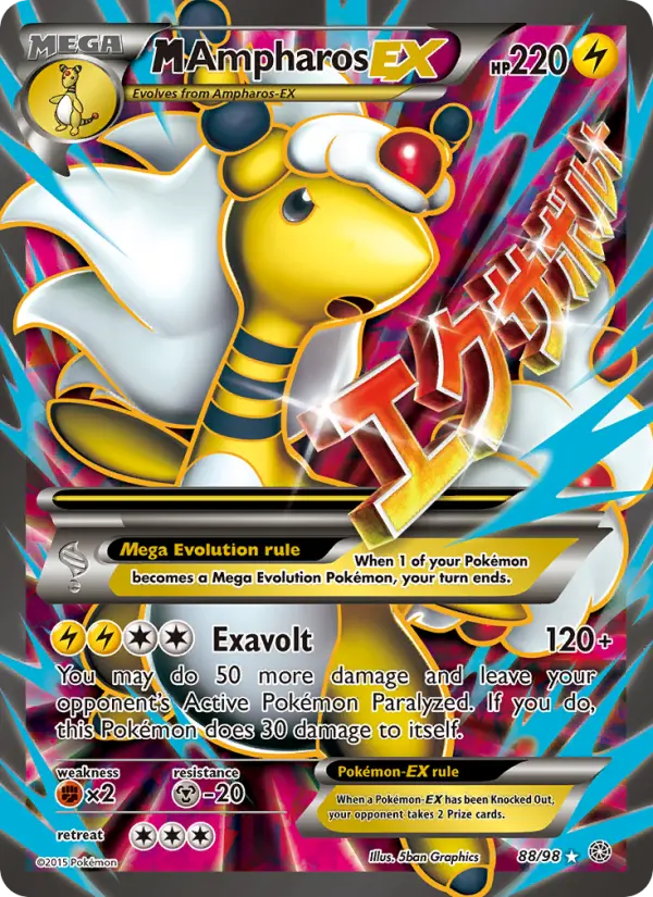 M Ampharos EX 88 Ancient Origins Pokesingles