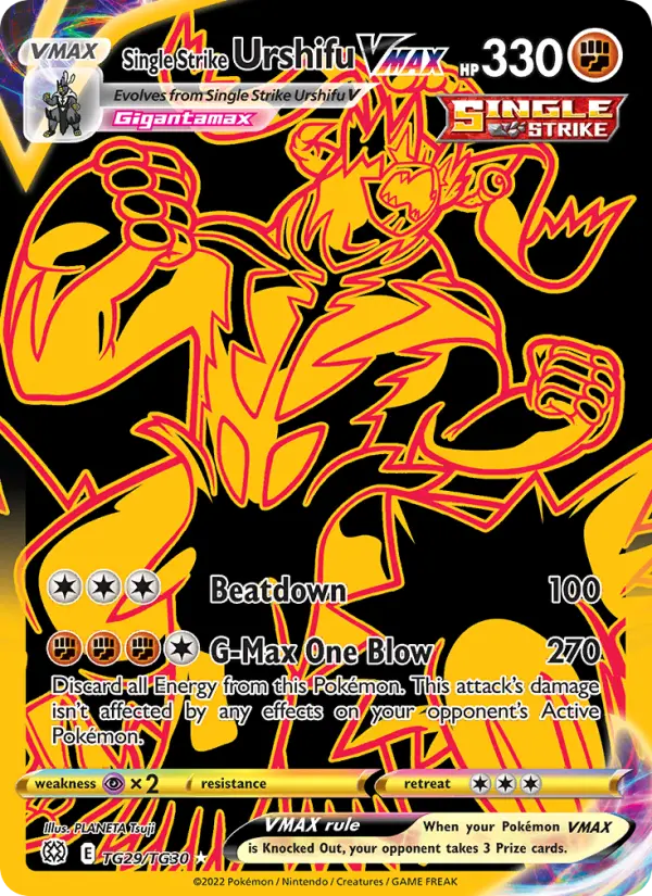 Single Strike Urshifu VMAX TG29 Brilliant Stars Pokesingles