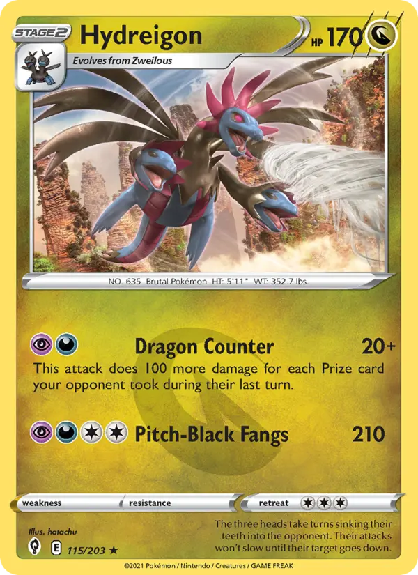 Hydreigon 115 Evolving Skies Pokesingles