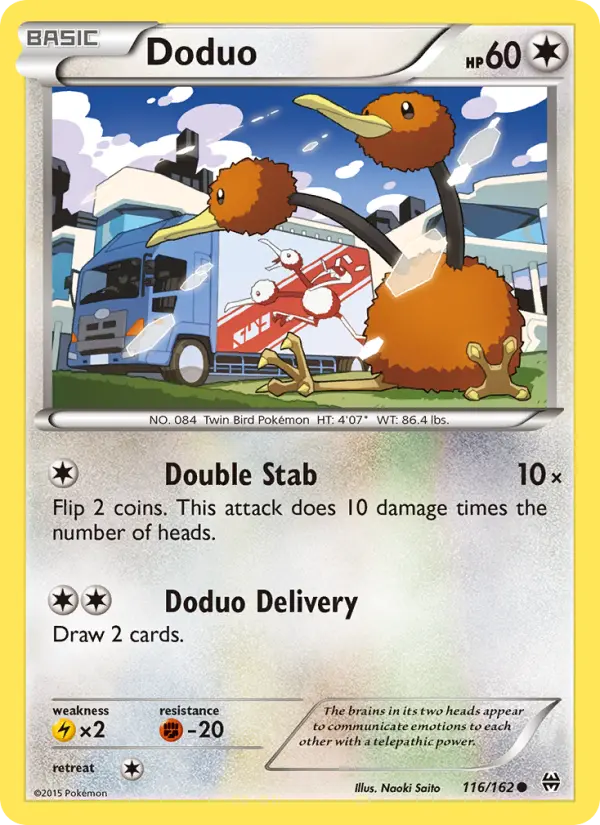 Doduo 116 BREAKthrough Pokesingles