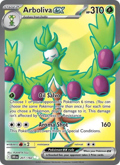 Arboliva ex 207 Destined Rivals Pokesingles