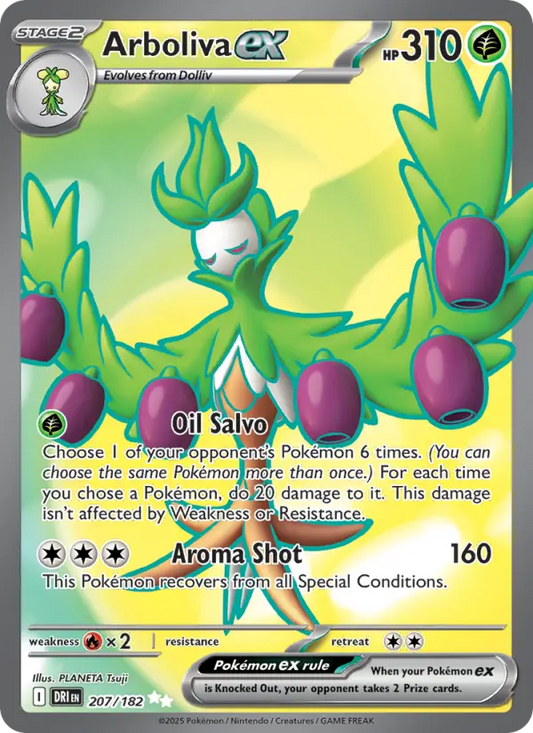 Arboliva ex 207 Destined Rivals Pokesingles