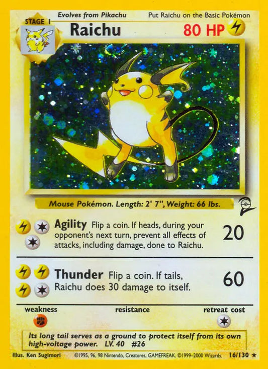 Raichu 16 Base Set 2 Pokesingles