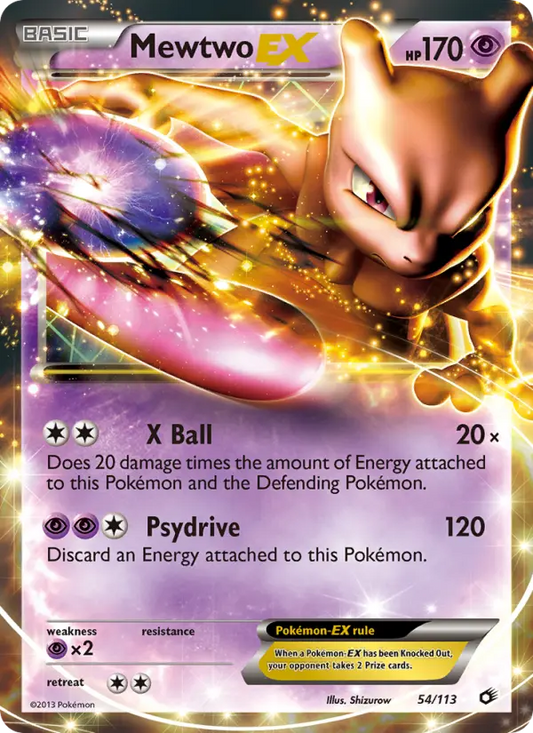 Mewtwo-EX 54 Legendary Treasures Pokesingles