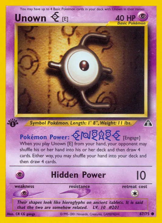 Unown [E] 67 Neo Discovery Pokesingles