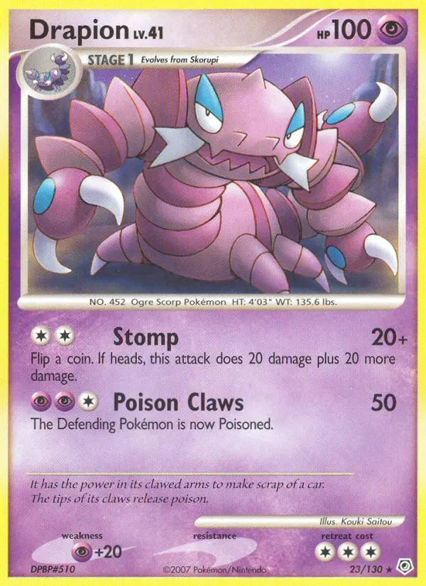 Drapion 23 Diamond & Pearl Pokesingles