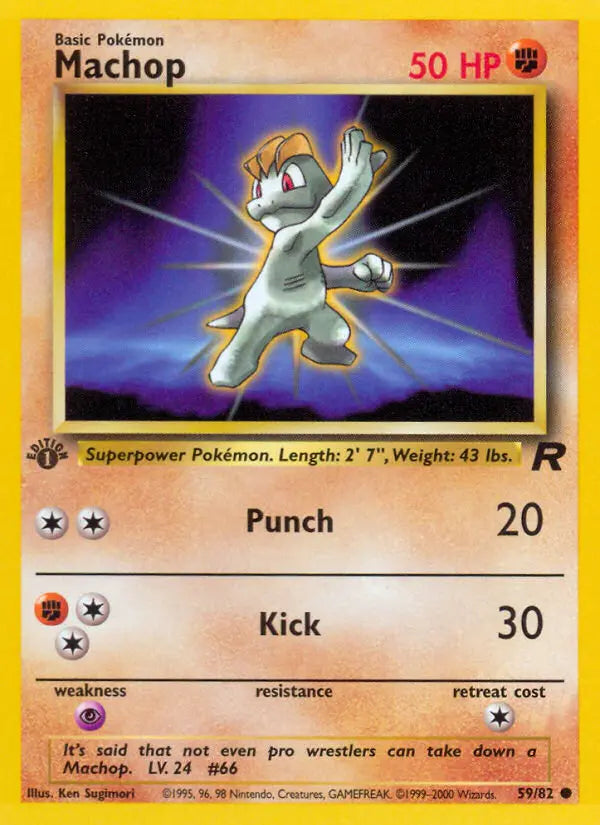 Machop 59 Team Rocket Pokesingles