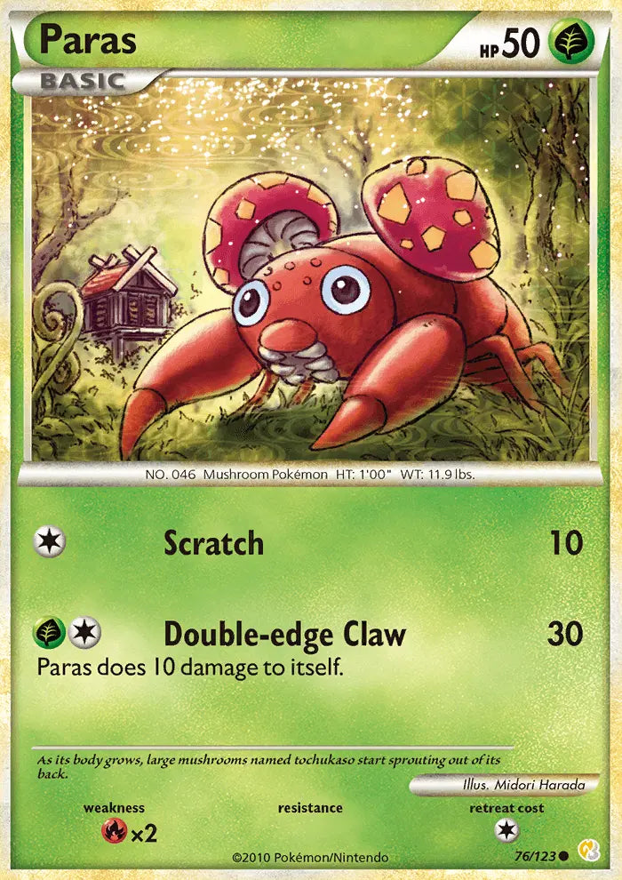 Paras 76 HeartGold SoulSilver Pokesingles