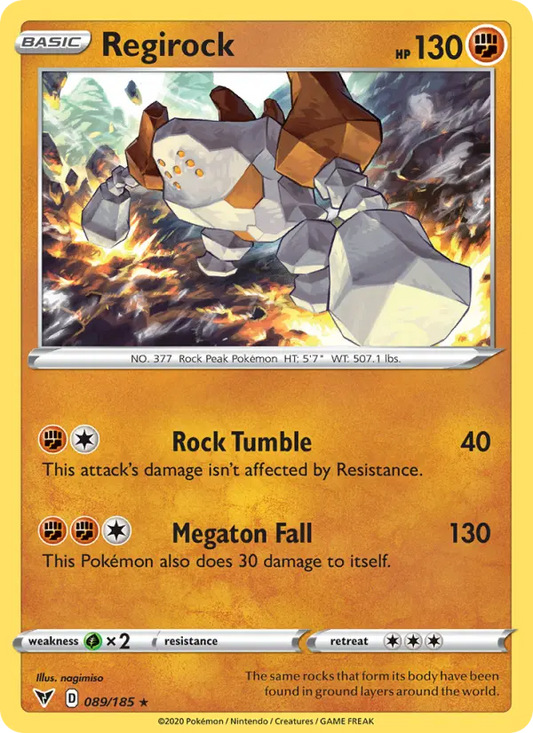 Regirock 89 Vivid Voltage Pokesingles