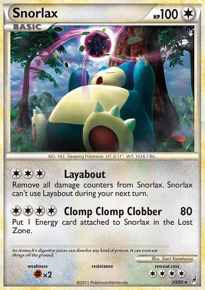 Snorlax 33 Call of Legends Pokesingles