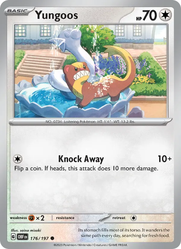 Yungoos 176 Obsidian Flames Pokesingles