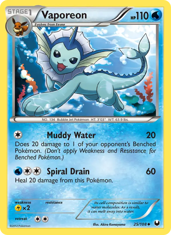 Vaporeon 25 Dark Explorers Pokesingles