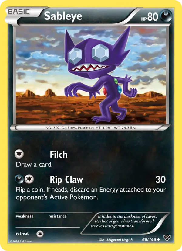 Sableye 68 XY Pokesingles