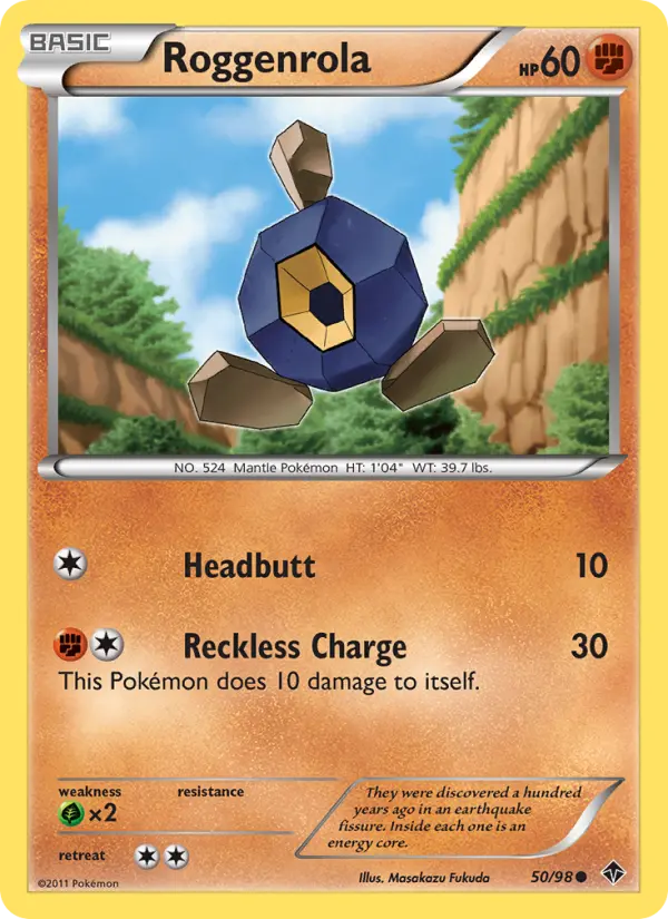 Roggenrola 50 Emerging Powers Pokesingles