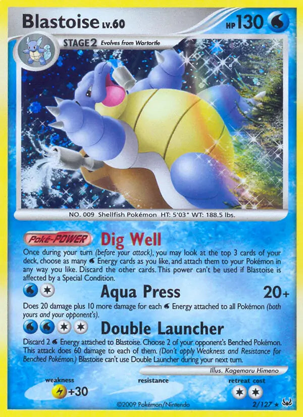 Blastoise 2 Platinum Pokesingles