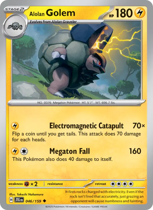 Alolan Golem 46 Journey Together Pokesingles