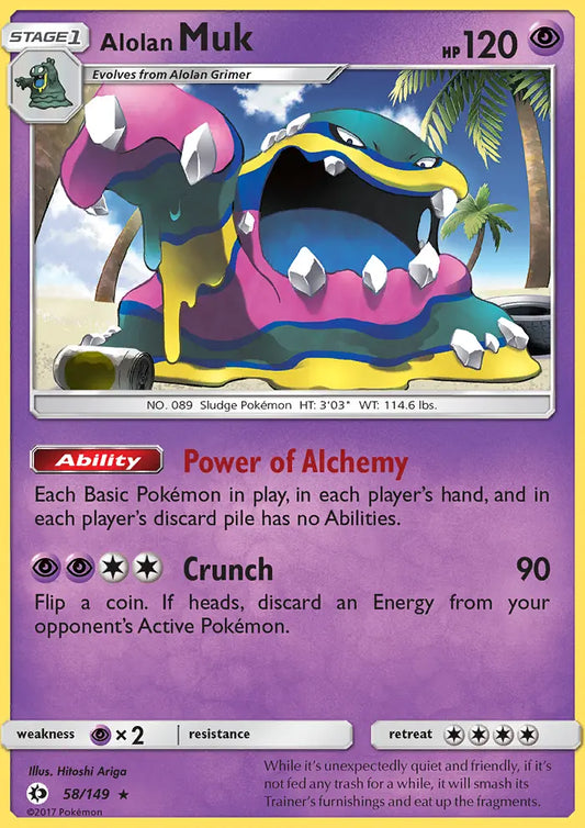Alolan Muk 58 Sun & Moon Pokesingles