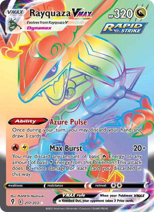 Rayquaza VMAX 217 Evolving Skies Pokesingles