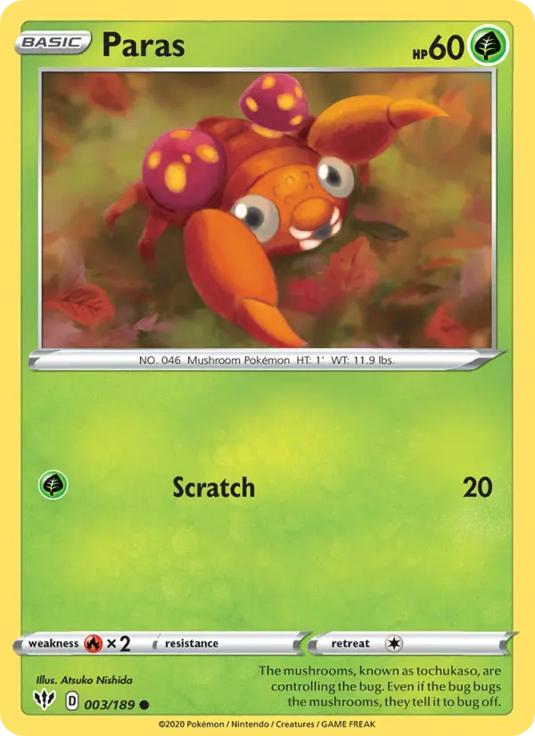 Paras 3 Darkness Ablaze Pokesingles