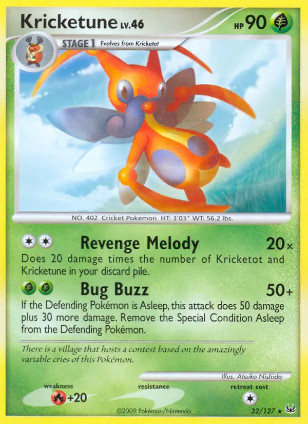 Kricketune 32 Platinum Pokesingles