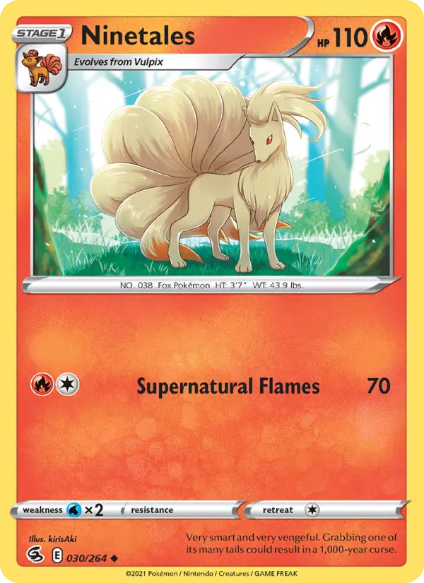 Ninetales 30 Fusion Strike Pokesingles