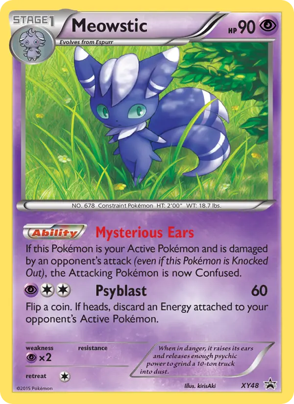 Meowstic XY48 XY Black Star Promos Pokesingles