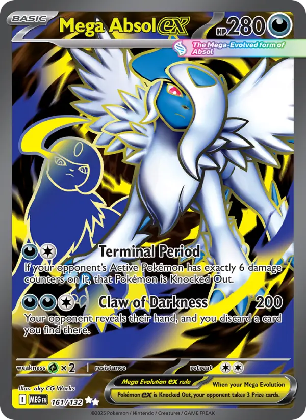 Mega Absol ex 161 Mega Evolution Pokesingles