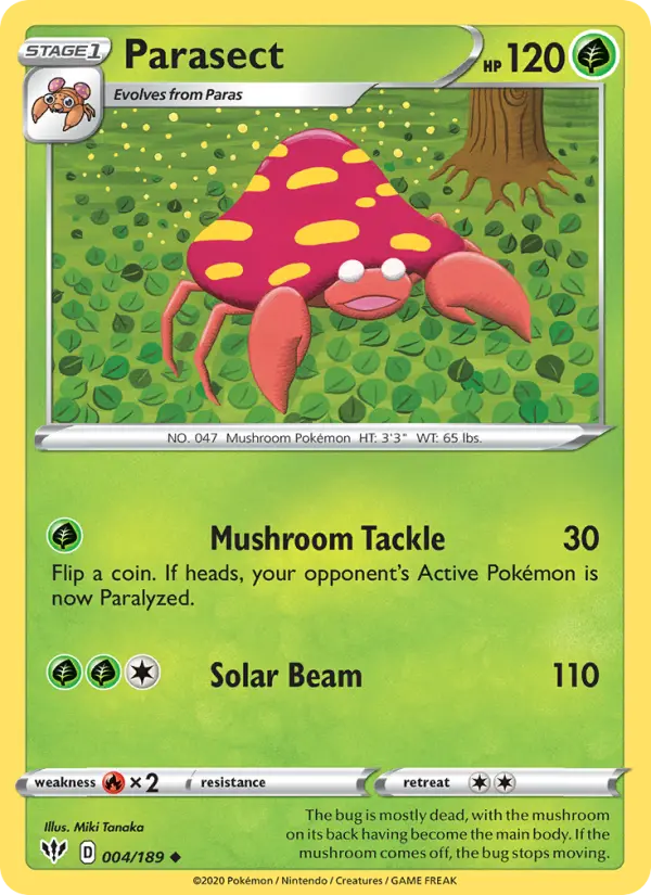 Parasect 4 Darkness Ablaze Pokesingles