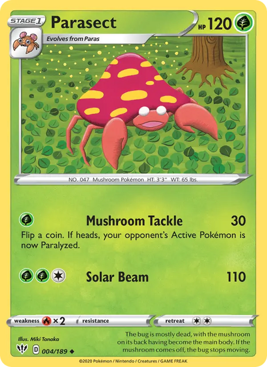 Parasect 4 Darkness Ablaze Pokesingles