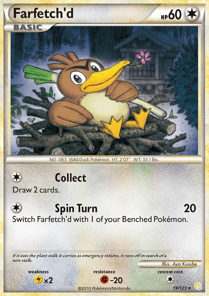 Farfetch’d 19 HeartGold SoulSilver Pokesingles