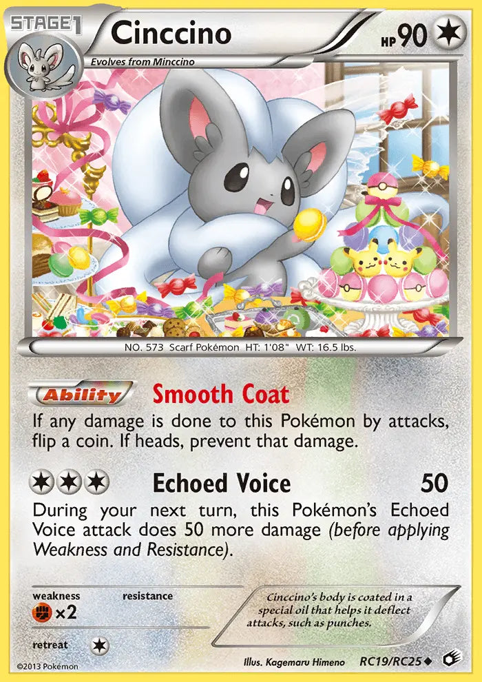 Cinccino RC19 Legendary Treasures Pokesingles