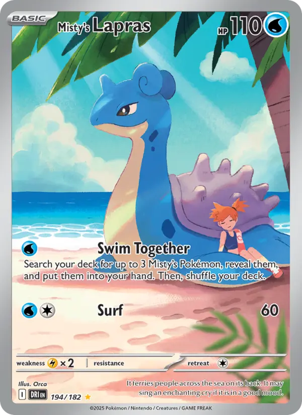 Misty's Lapras 194 Destined Rivals Pokesingles