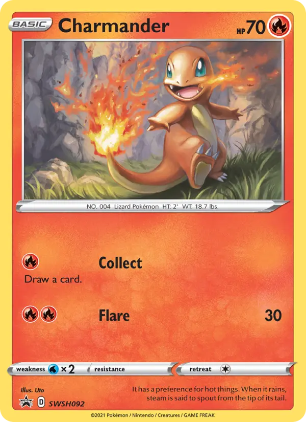 Charmander SWSH092 SWSH Black Star Promos Pokesingles