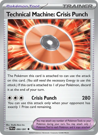 Technical Machine: Crisis Punch 90 Paldean Fates Pokesingles