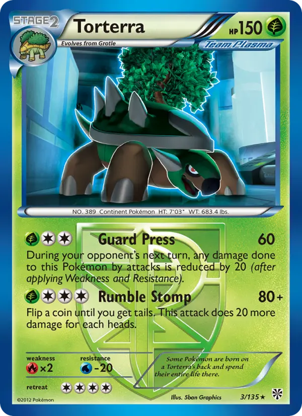 Torterra 3 Plasma Storm Pokesingles